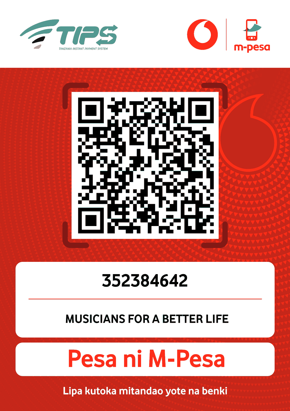 M-Pesa Lipa Namba QR code for MUFO Tanzania donations